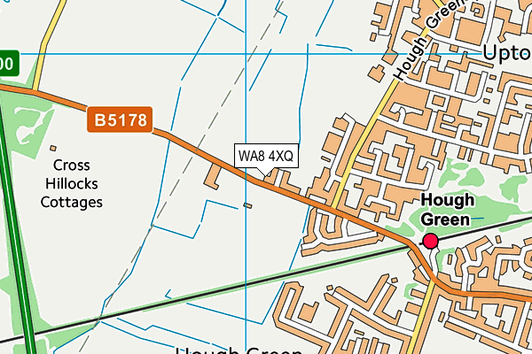 WA8 4XQ map - OS VectorMap District (Ordnance Survey) WA8 4XQ map - OS VectorMap District (Ordnance Survey)
