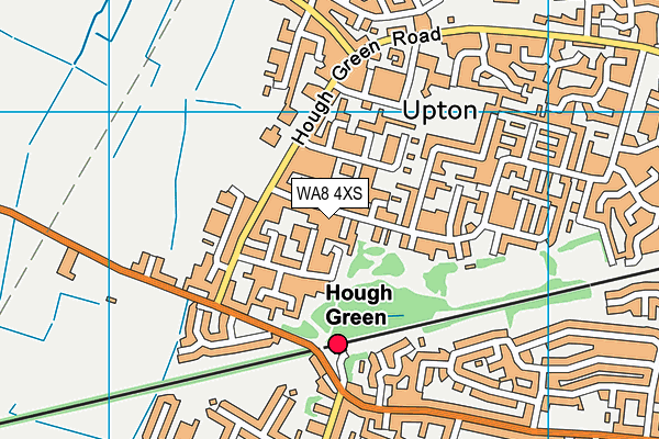 WA8 4XS map - OS VectorMap District (Ordnance Survey) WA8 4XS map - OS VectorMap District (Ordnance Survey)