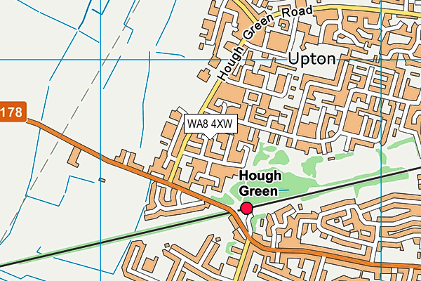 WA8 4XW map - OS VectorMap District (Ordnance Survey) WA8 4XW map - OS VectorMap District (Ordnance Survey)