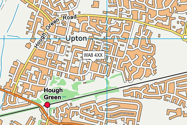 WA8 4XX map - OS VectorMap District (Ordnance Survey) WA8 4XX map - OS VectorMap District (Ordnance Survey)
