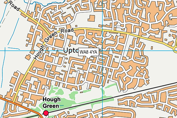 WA8 4YA map - OS VectorMap District (Ordnance Survey) WA8 4YA map - OS VectorMap District (Ordnance Survey)