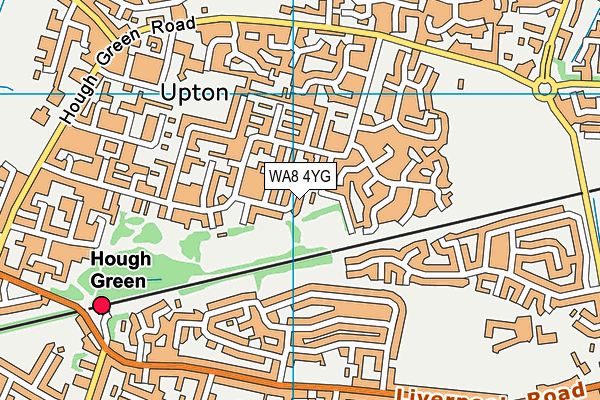 WA8 4YG map - OS VectorMap District (Ordnance Survey) WA8 4YG map - OS VectorMap District (Ordnance Survey)
