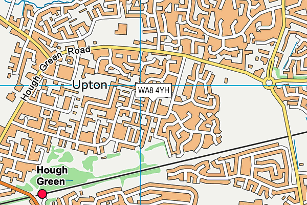 WA8 4YH map - OS VectorMap District (Ordnance Survey) WA8 4YH map - OS VectorMap District (Ordnance Survey)