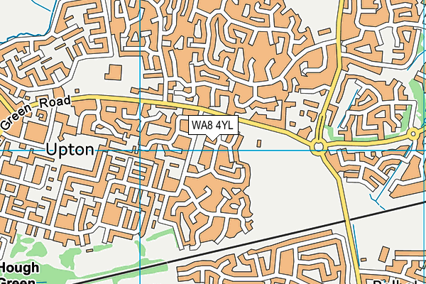 WA8 4YL map - OS VectorMap District (Ordnance Survey) WA8 4YL map - OS VectorMap District (Ordnance Survey)