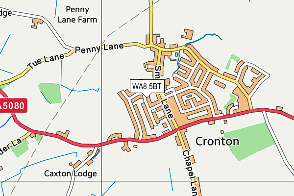 WA8 5BT map - OS VectorMap District (Ordnance Survey) WA8 5BT map - OS VectorMap District (Ordnance Survey)