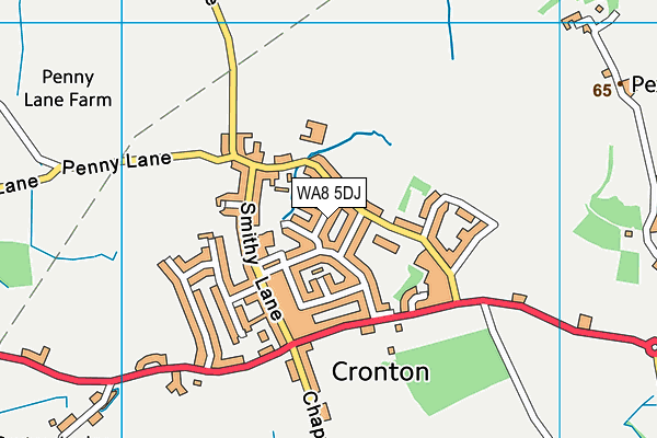 WA8 5DJ map - OS VectorMap District (Ordnance Survey) WA8 5DJ map - OS VectorMap District (Ordnance Survey)