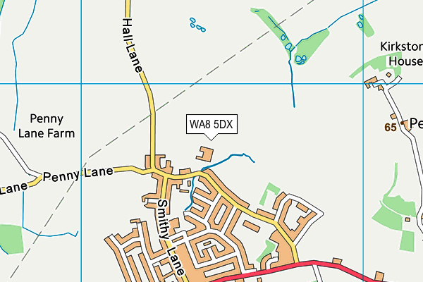 WA8 5DX map - OS VectorMap District (Ordnance Survey) WA8 5DX map - OS VectorMap District (Ordnance Survey)