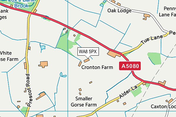 WA8 5PX map - OS VectorMap District (Ordnance Survey) WA8 5PX map - OS VectorMap District (Ordnance Survey)