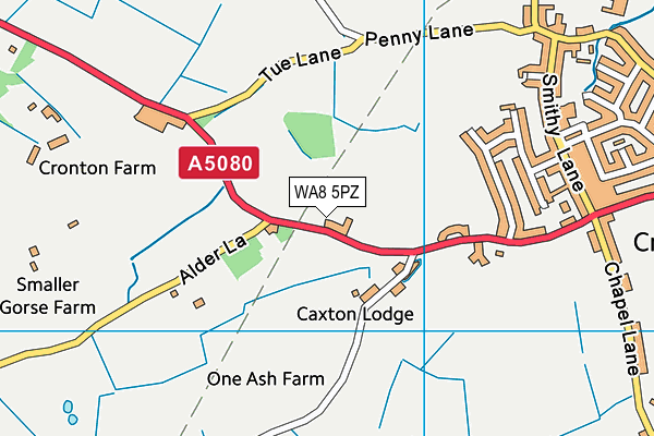 WA8 5PZ map - OS VectorMap District (Ordnance Survey) WA8 5PZ map - OS VectorMap District (Ordnance Survey)
