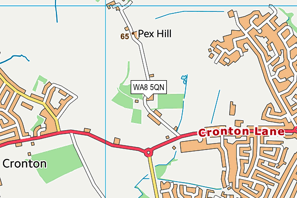 WA8 5QN map - OS VectorMap District (Ordnance Survey) WA8 5QN map - OS VectorMap District (Ordnance Survey)
