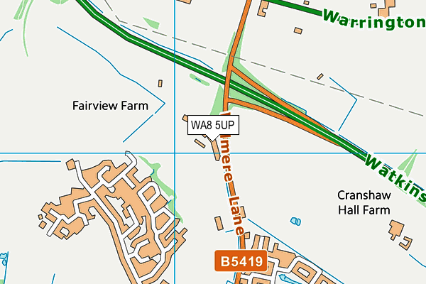 WA8 5UP map - OS VectorMap District (Ordnance Survey) WA8 5UP map - OS VectorMap District (Ordnance Survey)