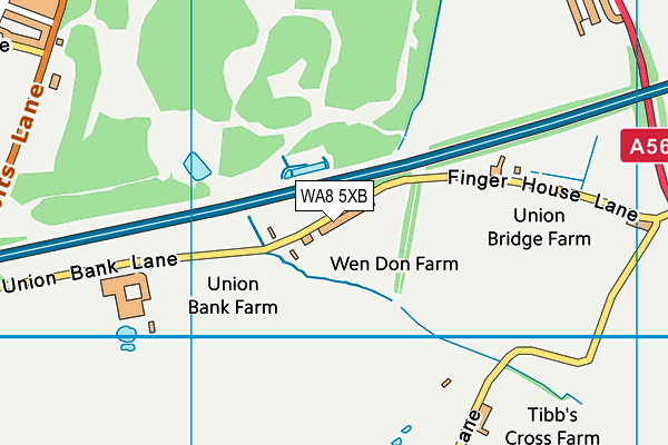 WA8 5XB map - OS VectorMap District (Ordnance Survey)