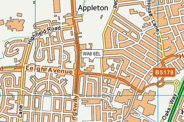 WA8 6EL map - OS VectorMap District (Ordnance Survey) WA8 6EL map - OS VectorMap District (Ordnance Survey)