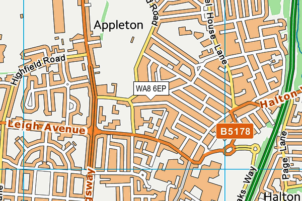 WA8 6EP map - OS VectorMap District (Ordnance Survey) WA8 6EP map - OS VectorMap District (Ordnance Survey)