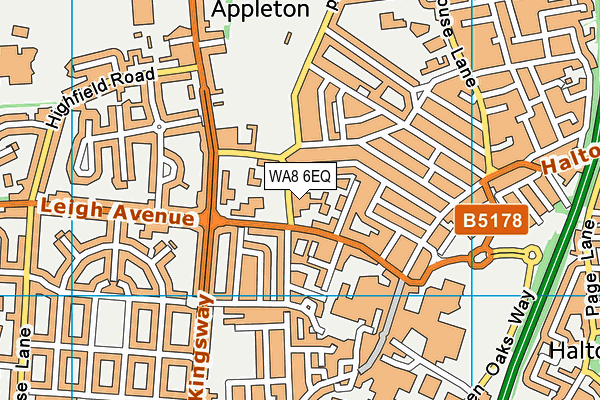 WA8 6EQ map - OS VectorMap District (Ordnance Survey) WA8 6EQ map - OS VectorMap District (Ordnance Survey)