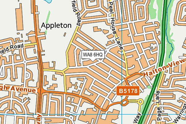 WA8 6HQ map - OS VectorMap District (Ordnance Survey) WA8 6HQ map - OS VectorMap District (Ordnance Survey)