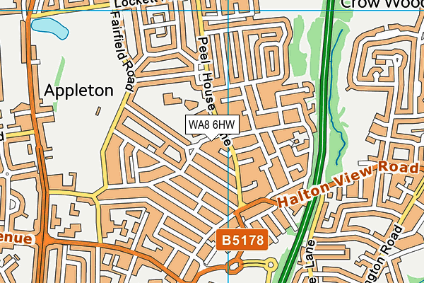 WA8 6HW map - OS VectorMap District (Ordnance Survey) WA8 6HW map - OS VectorMap District (Ordnance Survey)