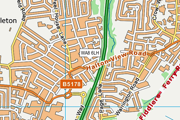 WA8 6LH map - OS VectorMap District (Ordnance Survey) WA8 6LH map - OS VectorMap District (Ordnance Survey)