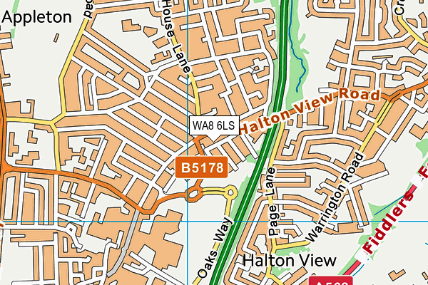 WA8 6LS map - OS VectorMap District (Ordnance Survey) WA8 6LS map - OS VectorMap District (Ordnance Survey)