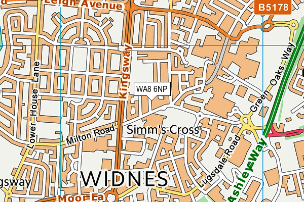 WA8 6NP map - OS VectorMap District (Ordnance Survey) WA8 6NP map - OS VectorMap District (Ordnance Survey)