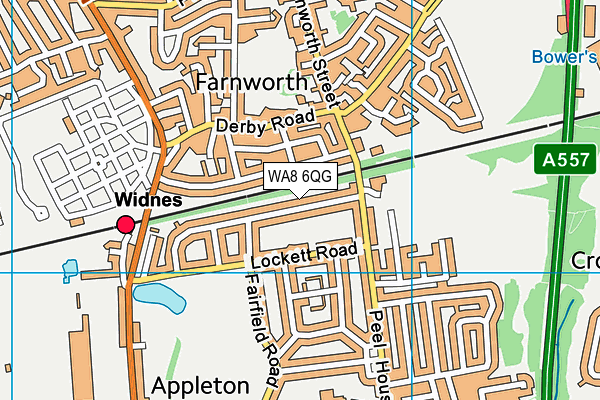 WA8 6QG map - OS VectorMap District (Ordnance Survey)