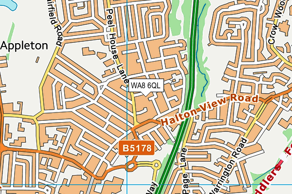 WA8 6QL map - OS VectorMap District (Ordnance Survey) WA8 6QL map - OS VectorMap District (Ordnance Survey)