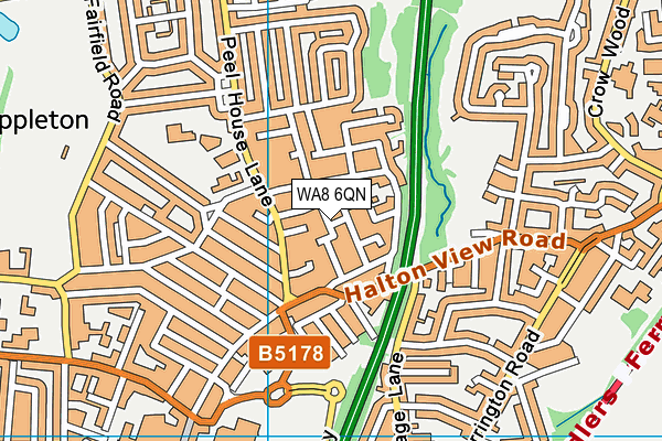 WA8 6QN map - OS VectorMap District (Ordnance Survey) WA8 6QN map - OS VectorMap District (Ordnance Survey)
