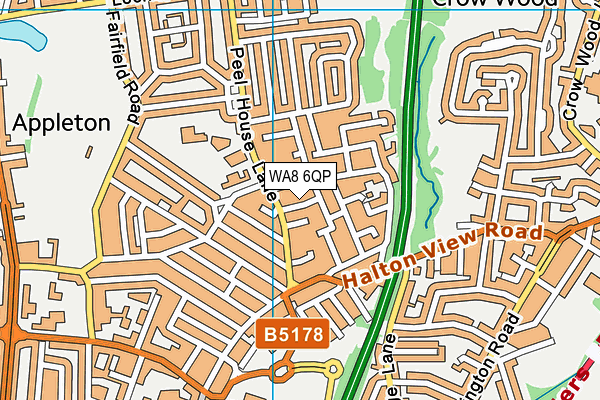 WA8 6QP map - OS VectorMap District (Ordnance Survey) WA8 6QP map - OS VectorMap District (Ordnance Survey)