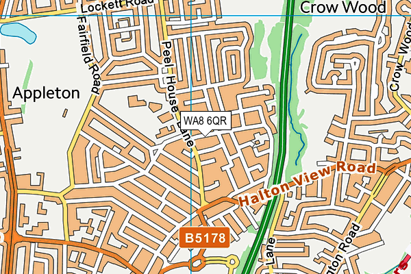 WA8 6QR map - OS VectorMap District (Ordnance Survey) WA8 6QR map - OS VectorMap District (Ordnance Survey)