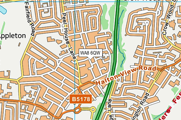 WA8 6QW map - OS VectorMap District (Ordnance Survey) WA8 6QW map - OS VectorMap District (Ordnance Survey)