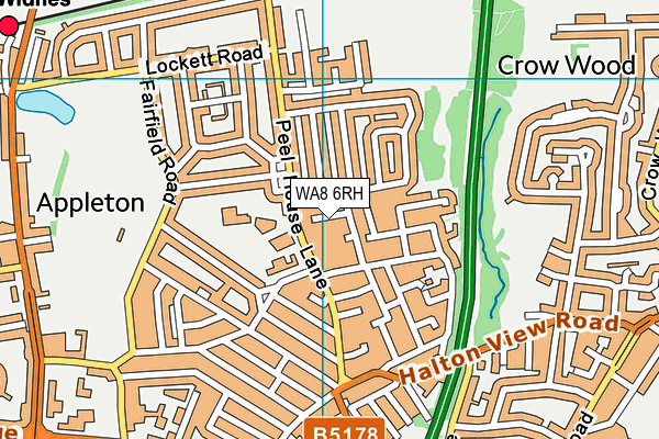 WA8 6RH map - OS VectorMap District (Ordnance Survey) WA8 6RH map - OS VectorMap District (Ordnance Survey)