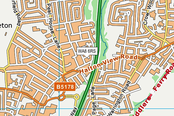 WA8 6RS map - OS VectorMap District (Ordnance Survey) WA8 6RS map - OS VectorMap District (Ordnance Survey)