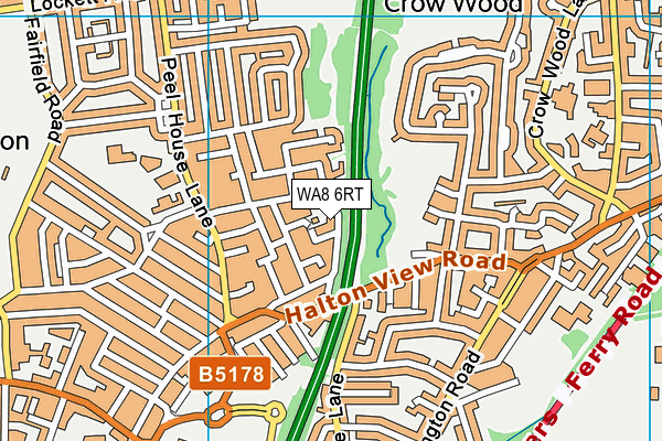 WA8 6RT map - OS VectorMap District (Ordnance Survey) WA8 6RT map - OS VectorMap District (Ordnance Survey)