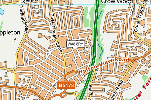WA8 6RY map - OS VectorMap District (Ordnance Survey) WA8 6RY map - OS VectorMap District (Ordnance Survey)