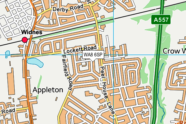 WA8 6SP map - OS VectorMap District (Ordnance Survey)