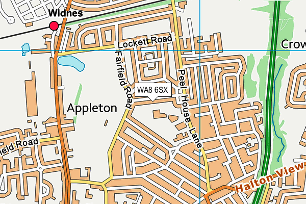WA8 6SX map - OS VectorMap District (Ordnance Survey) WA8 6SX map - OS VectorMap District (Ordnance Survey)