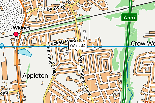 WA8 6SZ map - OS VectorMap District (Ordnance Survey)
