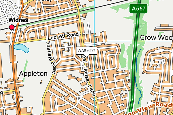 WA8 6TG map - OS VectorMap District (Ordnance Survey) WA8 6TG map - OS VectorMap District (Ordnance Survey)