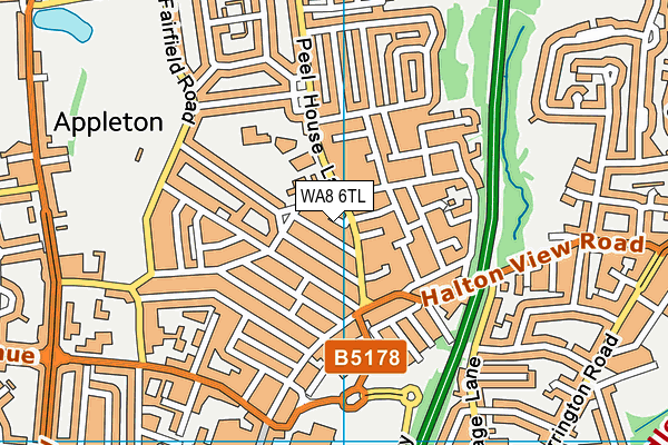 WA8 6TL map - OS VectorMap District (Ordnance Survey) WA8 6TL map - OS VectorMap District (Ordnance Survey)
