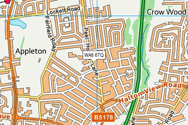 WA8 6TQ map - OS VectorMap District (Ordnance Survey) WA8 6TQ map - OS VectorMap District (Ordnance Survey)