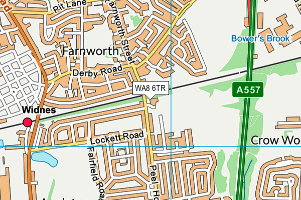 WA8 6TR map - OS VectorMap District (Ordnance Survey) WA8 6TR map - OS VectorMap District (Ordnance Survey)