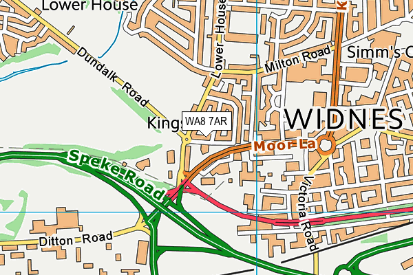 WA8 7AR map - OS VectorMap District (Ordnance Survey) WA8 7AR map - OS VectorMap District (Ordnance Survey)