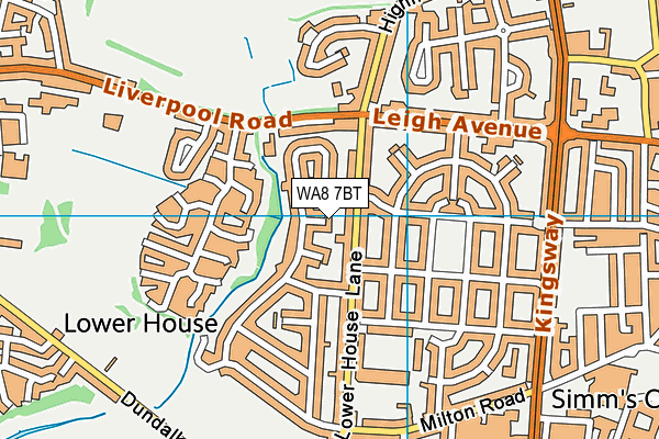 WA8 7BT map - OS VectorMap District (Ordnance Survey) WA8 7BT map - OS VectorMap District (Ordnance Survey)