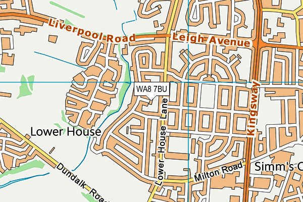 WA8 7BU map - OS VectorMap District (Ordnance Survey) WA8 7BU map - OS VectorMap District (Ordnance Survey)