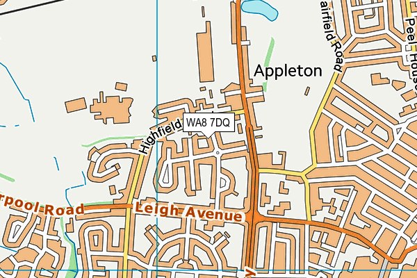 WA8 7DQ map - OS VectorMap District (Ordnance Survey) WA8 7DQ map - OS VectorMap District (Ordnance Survey)