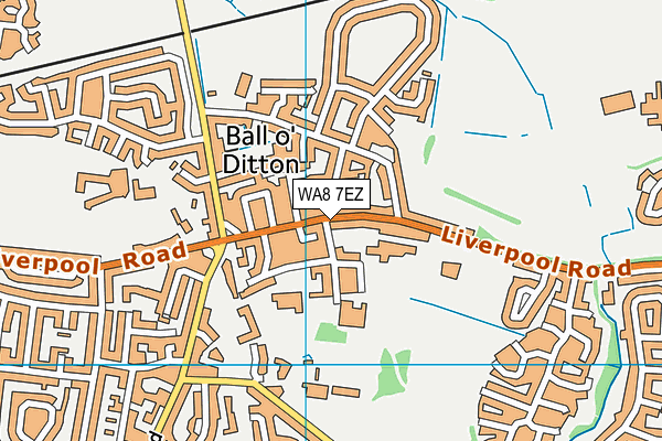 WA8 7EZ map - OS VectorMap District (Ordnance Survey) WA8 7EZ map - OS VectorMap District (Ordnance Survey)
