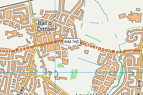 WA8 7HD map - OS VectorMap District (Ordnance Survey) WA8 7HD map - OS VectorMap District (Ordnance Survey)