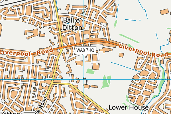 WA8 7HQ map - OS VectorMap District (Ordnance Survey) WA8 7HQ map - OS VectorMap District (Ordnance Survey)