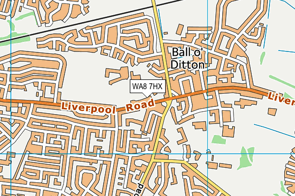 WA8 7HX map - OS VectorMap District (Ordnance Survey) WA8 7HX map - OS VectorMap District (Ordnance Survey)