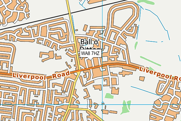 WA8 7HZ map - OS VectorMap District (Ordnance Survey) WA8 7HZ map - OS VectorMap District (Ordnance Survey)